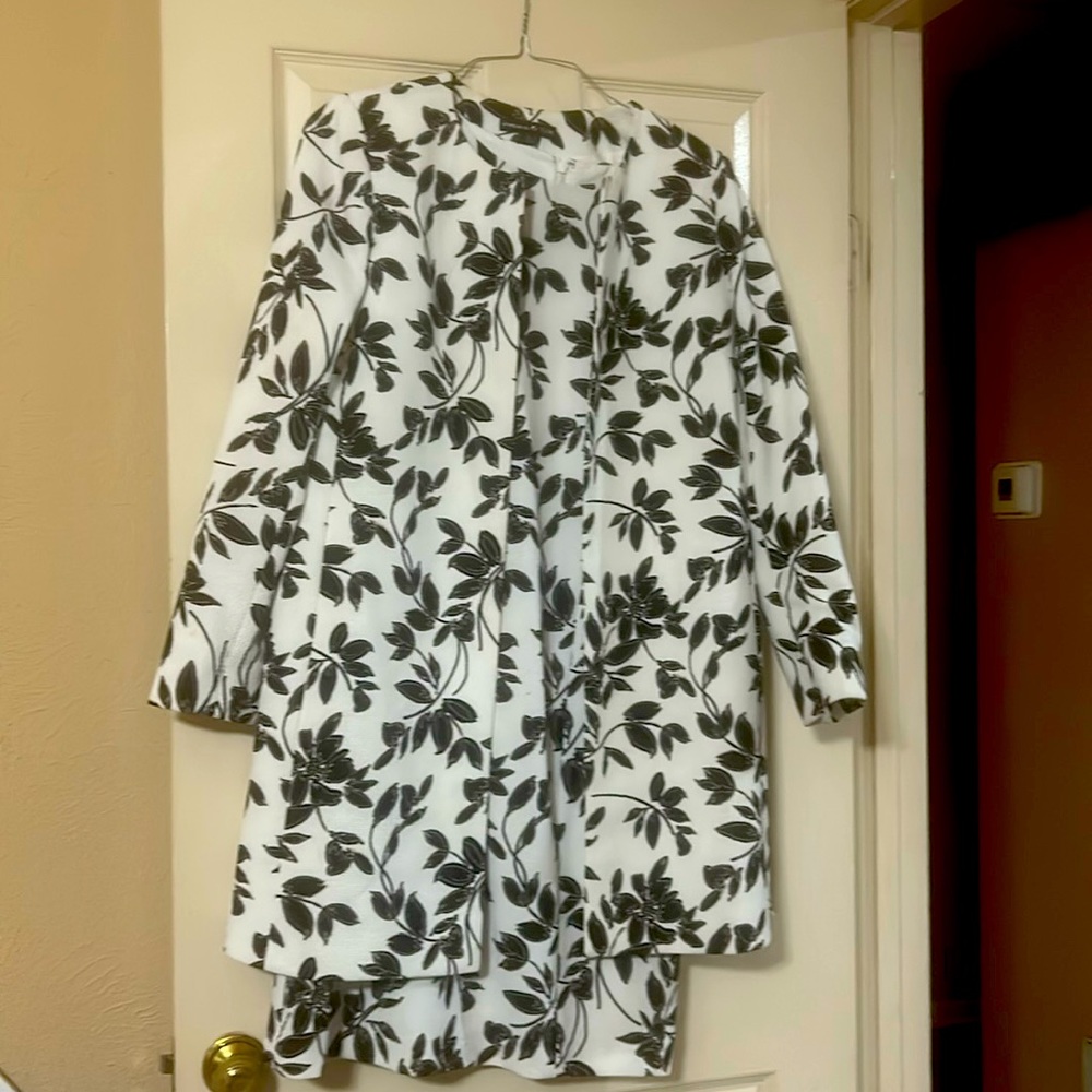 Preston and York sleeveless dress with matching overcoat